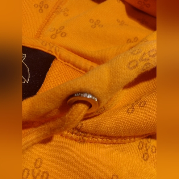 OVO MONOGRAM October's Very Own Drake Logo Terry Cloth Orange Hoodie mens Small - Picture 8 of 14